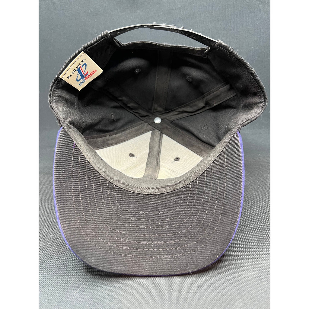 Vintage Minnesota Vikings Logo Athletic Snapback – Black & Purple, Made in USA