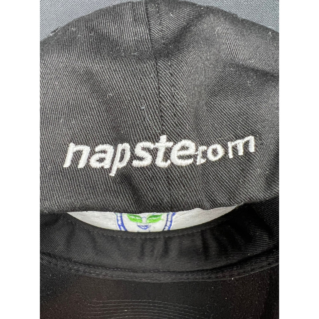 Rare Y2K Napster.com Flex Hat Vintage Internet Era Embroidered Fitted Cap M