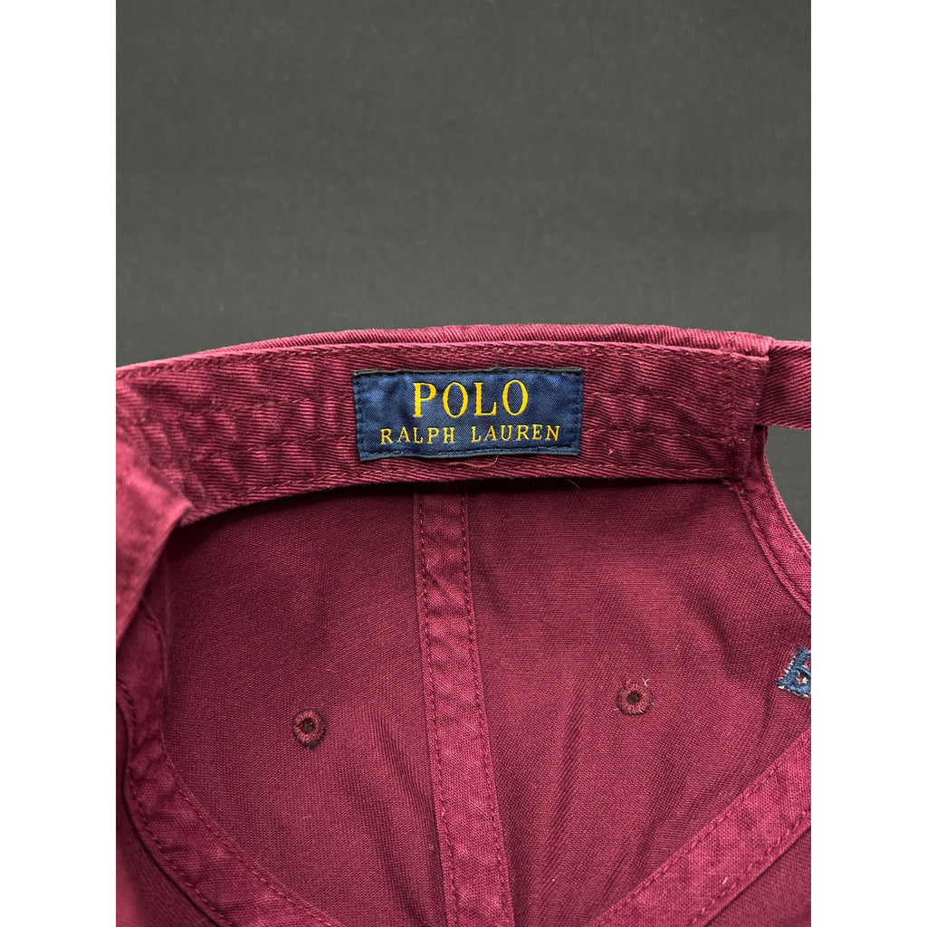 Polo Ralph Lauren Burgundy Washed Dad Hat – Adjustable Cotton Cap