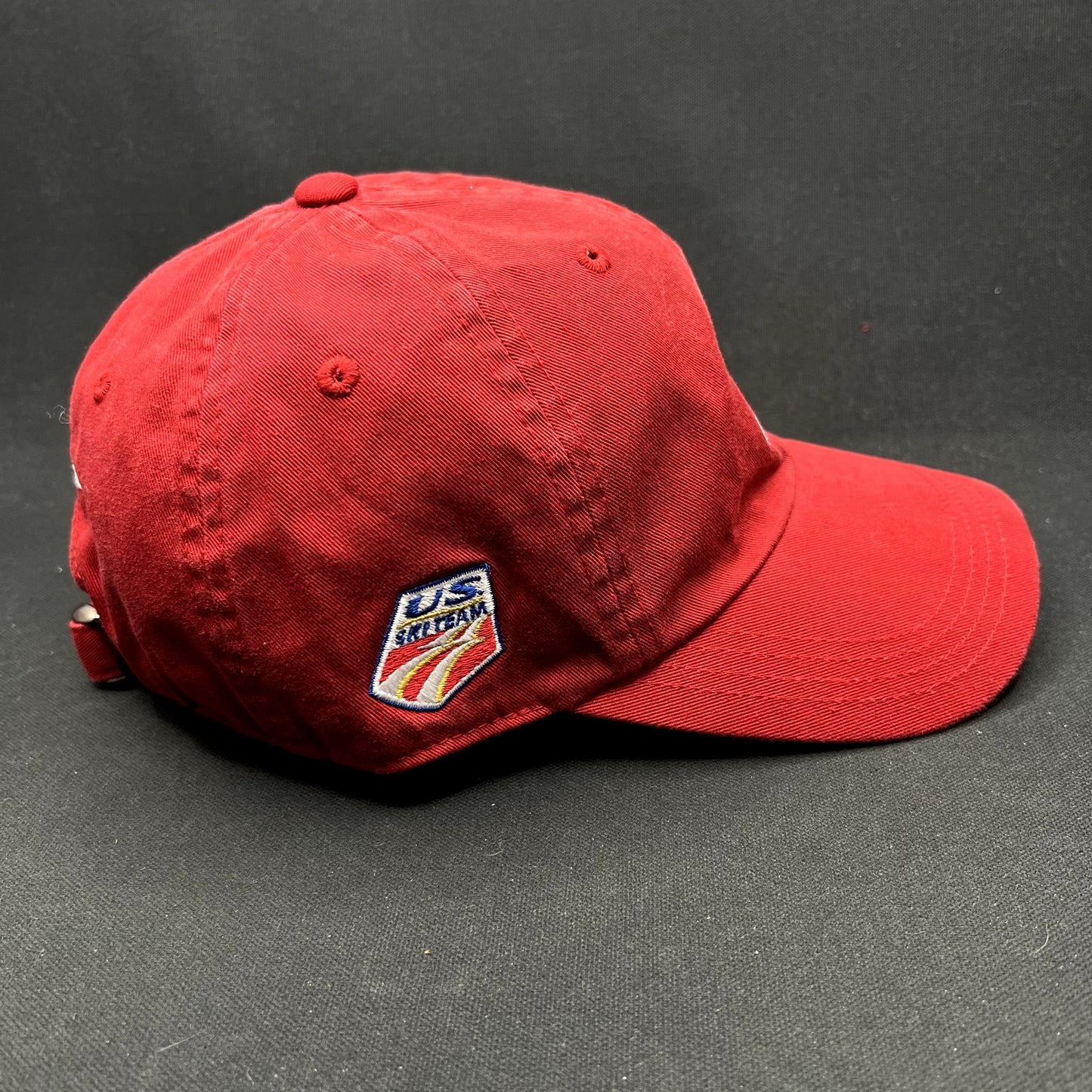 Vintage Volkl Skis Strapback Hat Red Snow Sports Skiing Cap