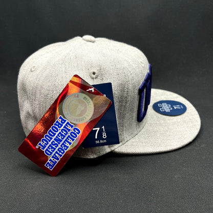 UCSB Gauchos Fitted Hat 7 1/8 Gray Blue W Republic Collegiate Cap NWT