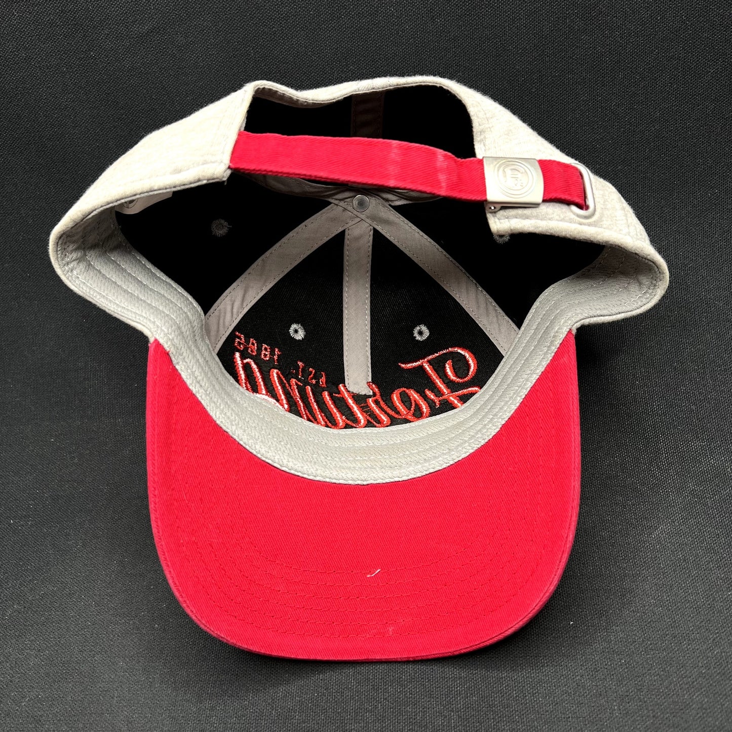 Fortuna Düsseldorf Strapback Hat Gray Red Soccer Cap