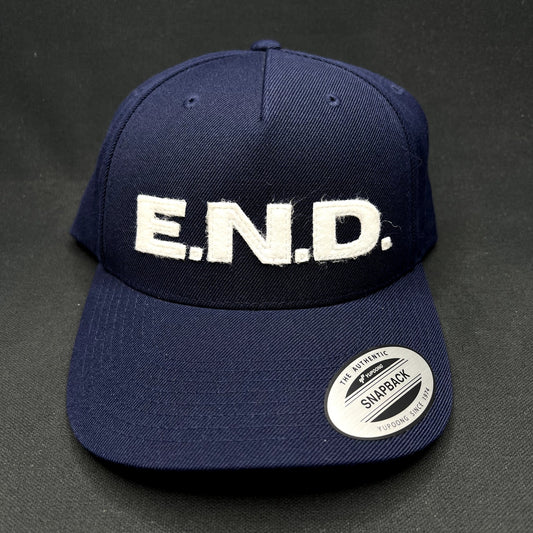 E.N.D. Brand Snapback Hat For My N*ggas Yupoong Classics Navy Cap