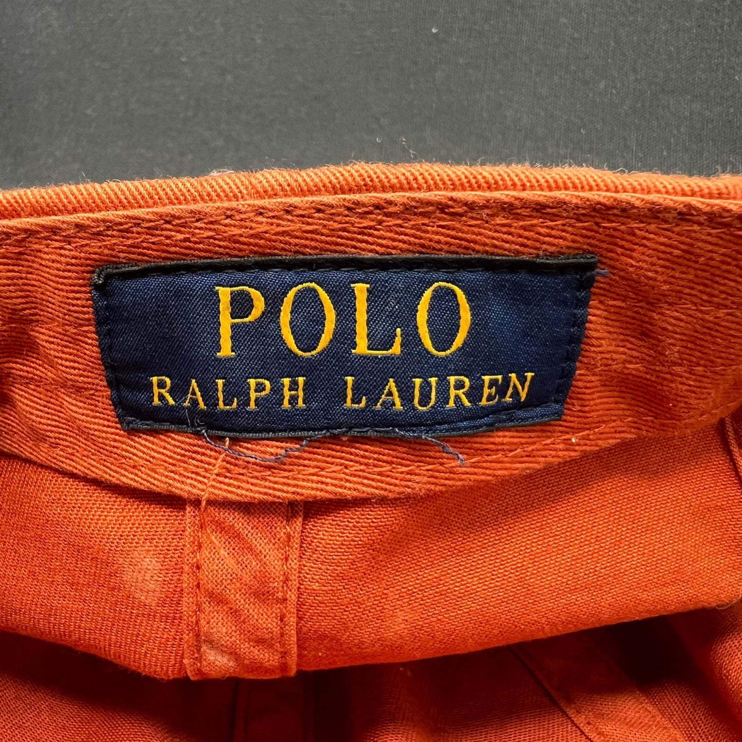 Polo Ralph Lauren Orange Strapback Hat Pony Logo Cap