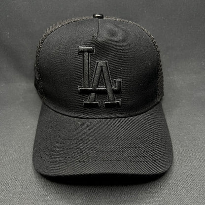 Los Angeles Dodgers 2020 World Series Blackout Trucker Snapback Hat