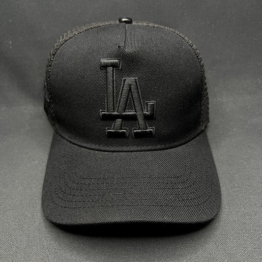 Los Angeles Dodgers 2020 World Series Blackout Trucker Snapback Hat