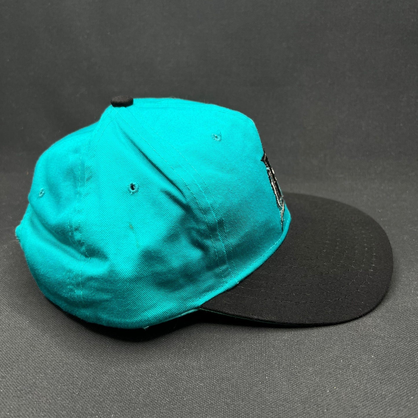 Youth Vintage Florida Marlins Snapback Teal Black Starter Cap