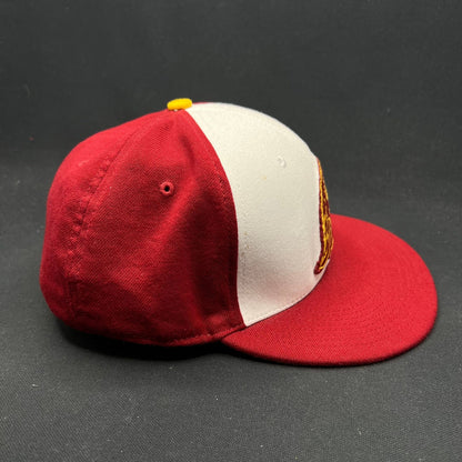Vintage Nike USC Trojans Fitted Hat M/L Red Yellow Swoosh Cap