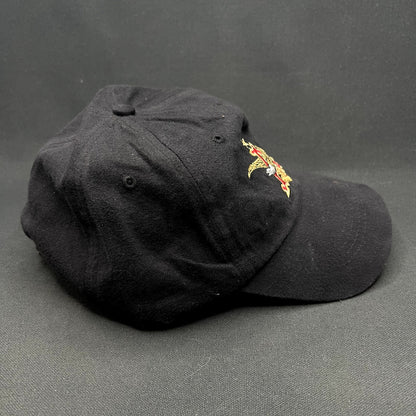 Anheuser-Busch A Eagle Logo Strapback Hat Black Embroidered Beer Brewery Cap