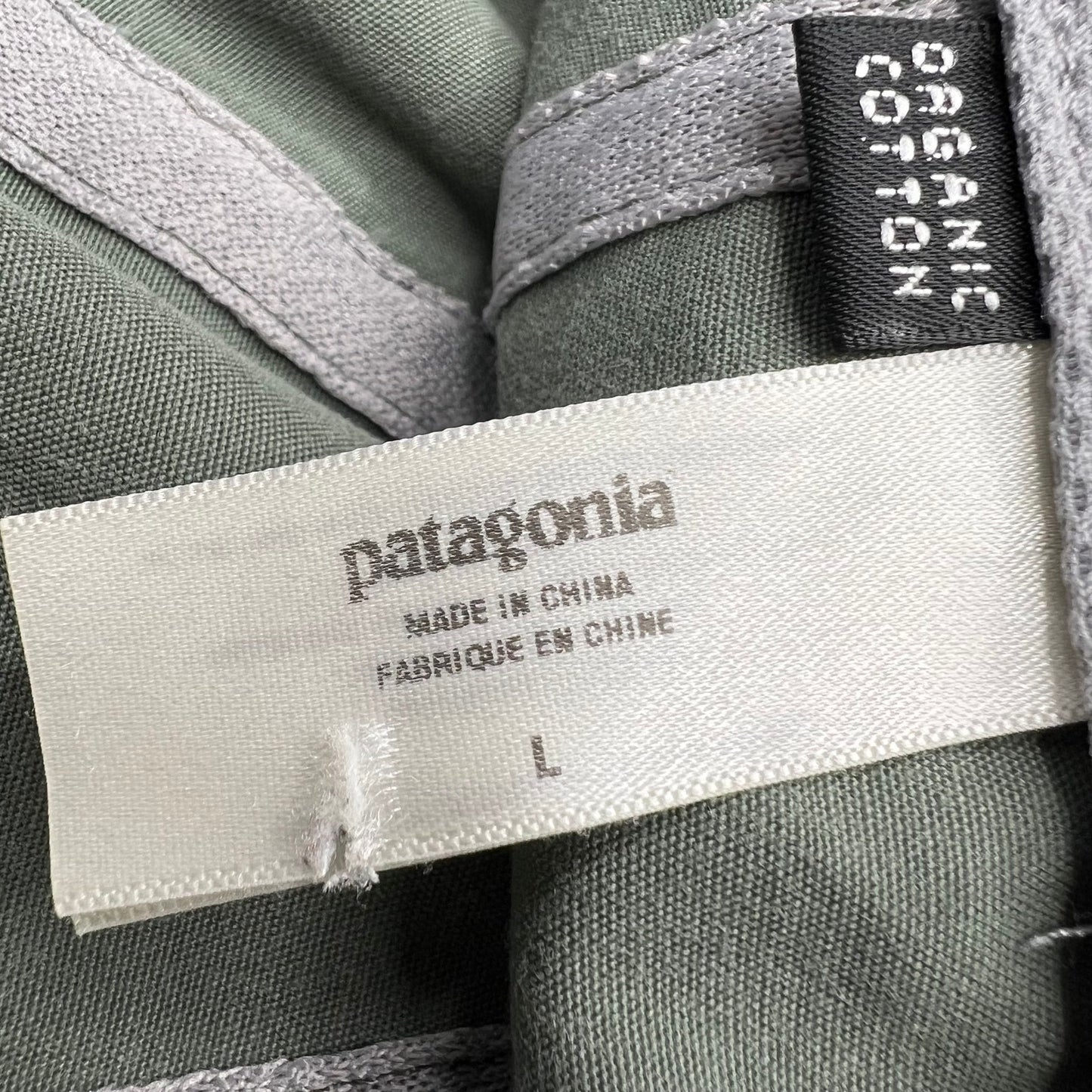 Patagonia Nylon Strapback Hat Green Distressed Bill Outdoor Cap L