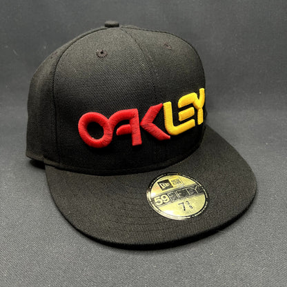 Oakley 3D Logo New Era 59FIFTY Fitted Hat Black Size 7 3/8
