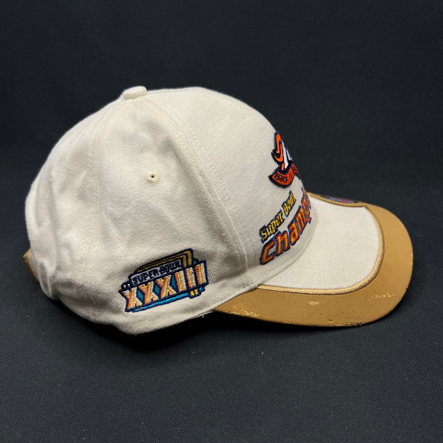 Vintage Denver Broncos Super Bowl XXXII Champions Snapback Hat 98 Logo Athletic