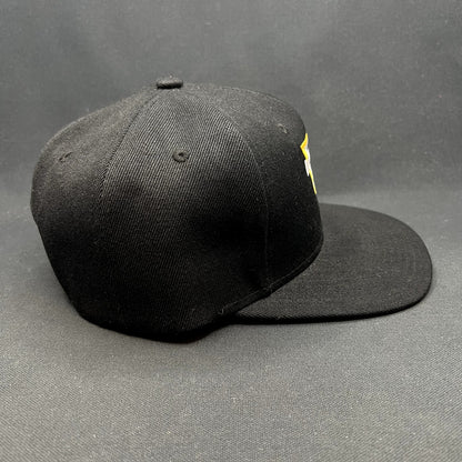 Monster Jam Logo Snapback Hat Black Yellow Embroidered Motorsports Cap