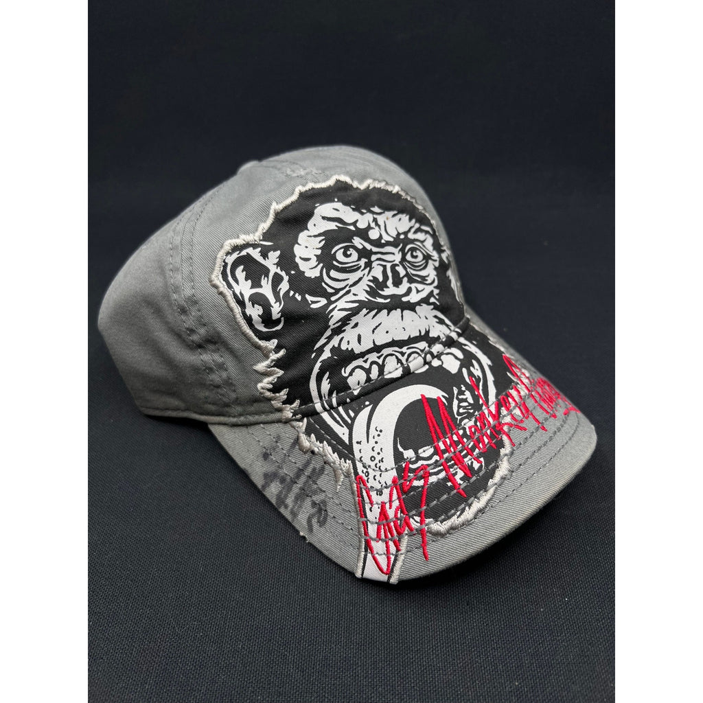 Gas Monkey Garage Full Front Monkey Print Zephyr Snapback Signed Y2K Era
