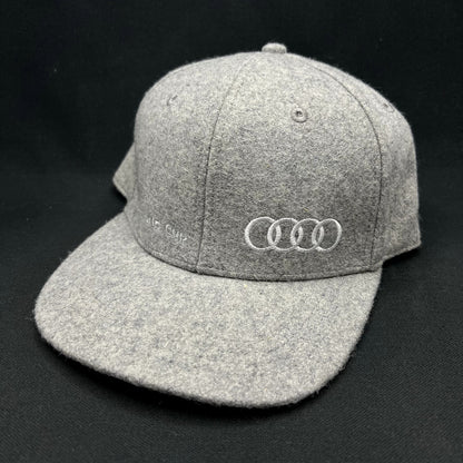 Audi FIS Alpine World Cup Wool Blend Snapback Hat Gray Felt Four Rings Cap