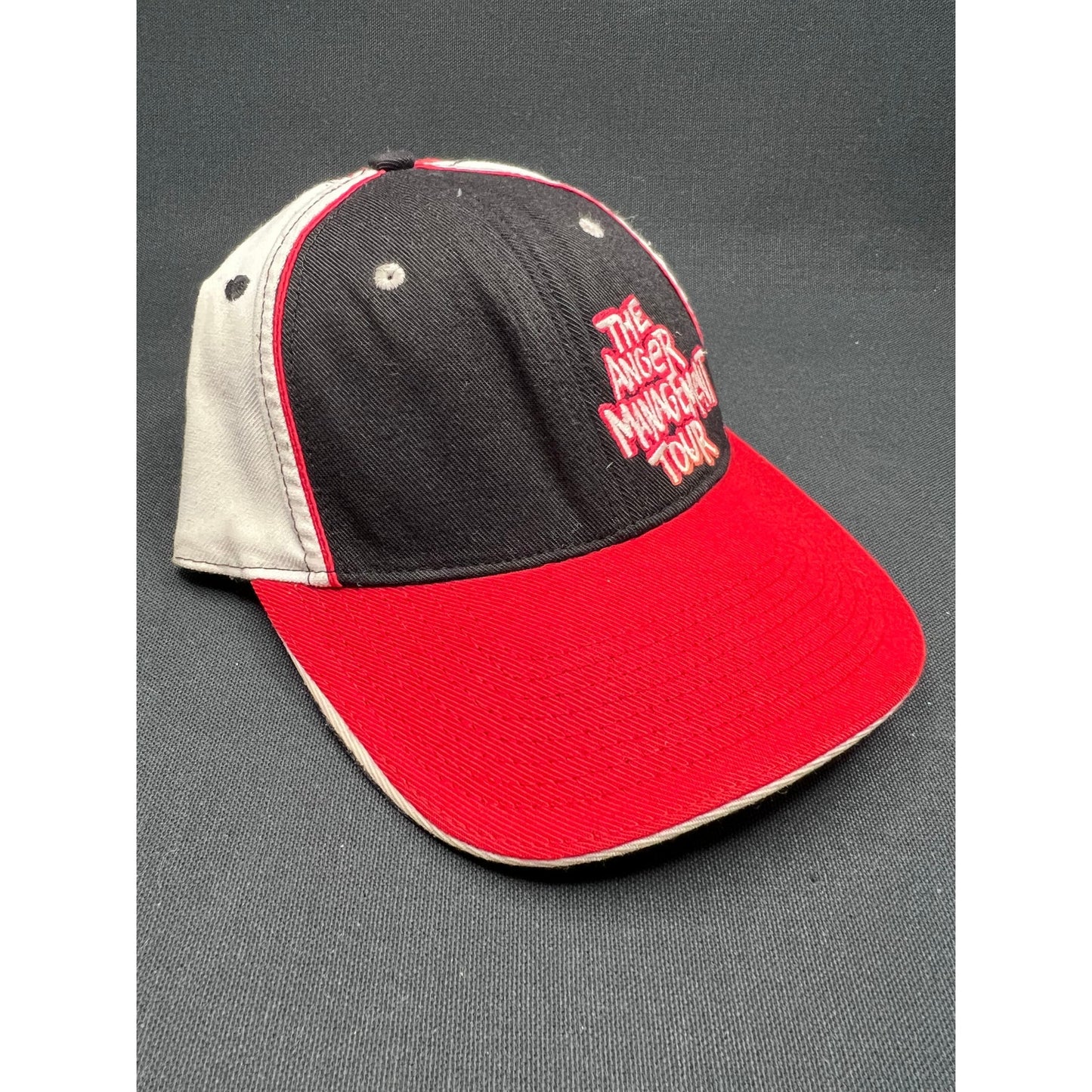 Vintage 2000s Eminem Shady Records Anger Management Tour Hat Rare Red Black OS