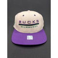 Vintage 1990s Milwaukee Bucks Snapback Hat Purple/White – Pro Player NBA