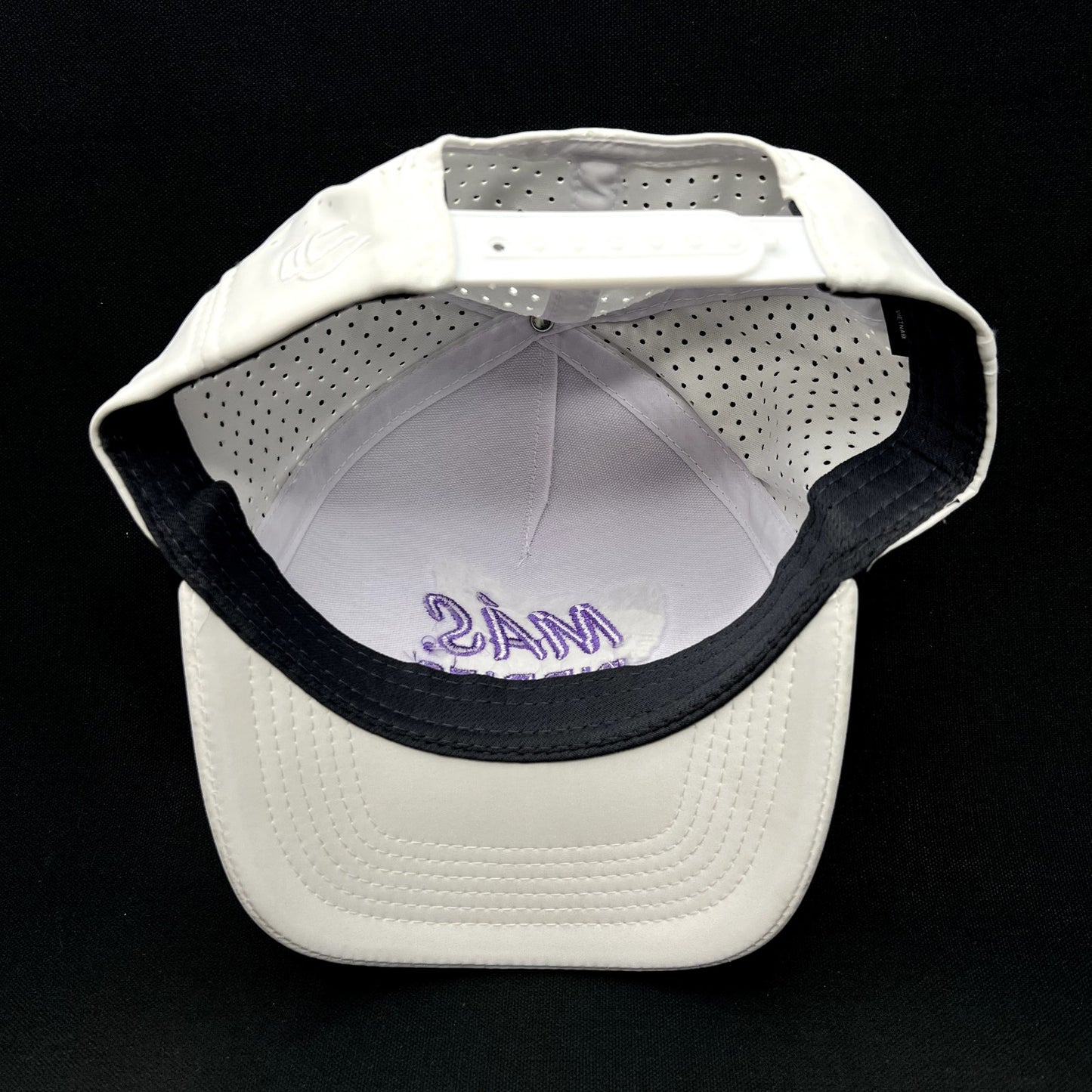 Más Birdies Taco Bell Foundation Golf Snapback Hat White Purple Outdoor Cap