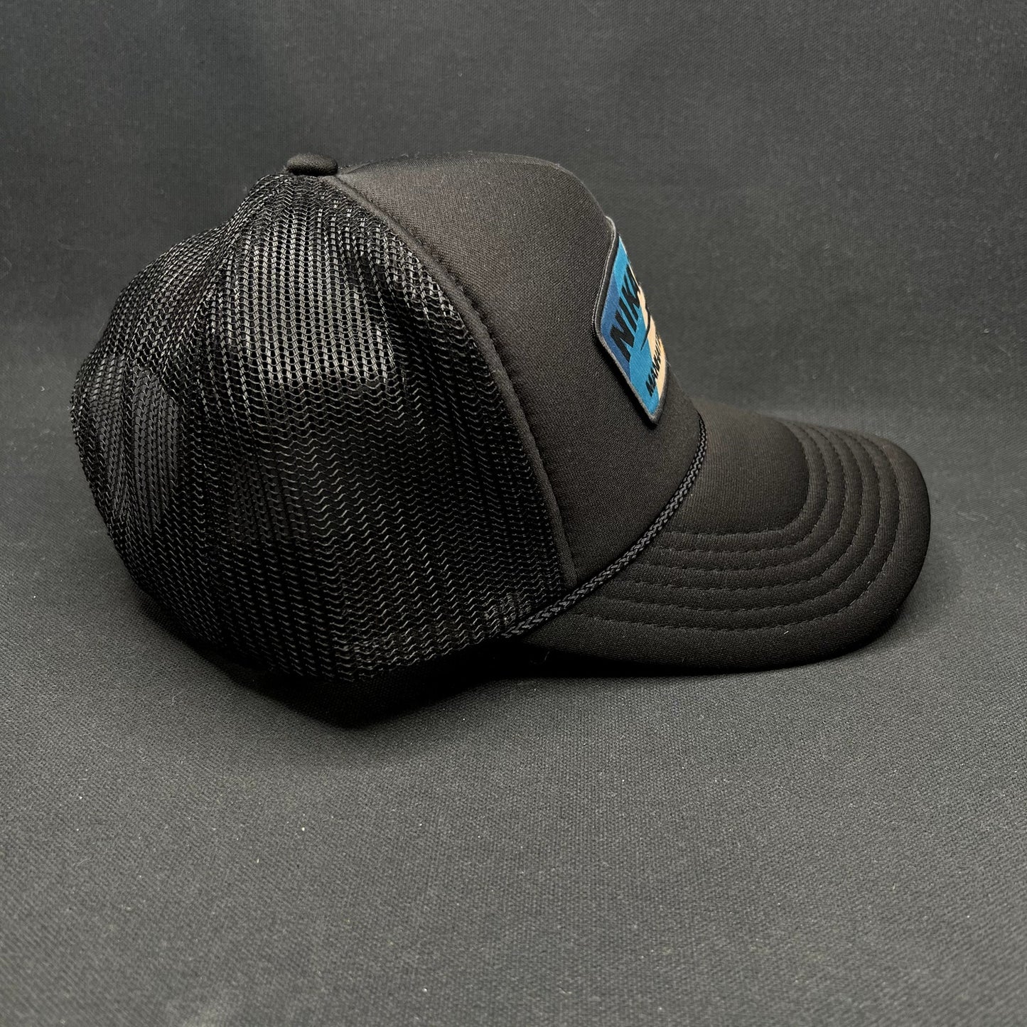 Nikau Kai Manhattan Beach Surf Trucker Snapback Hat Otto Black California