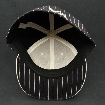 7 1/2 RVCA Crest Graphic Fitted Hat Black White Y2K