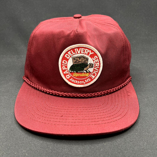 Vintage Rapid Delivery Service Jackson MS Rope Snapback Trucker Hat