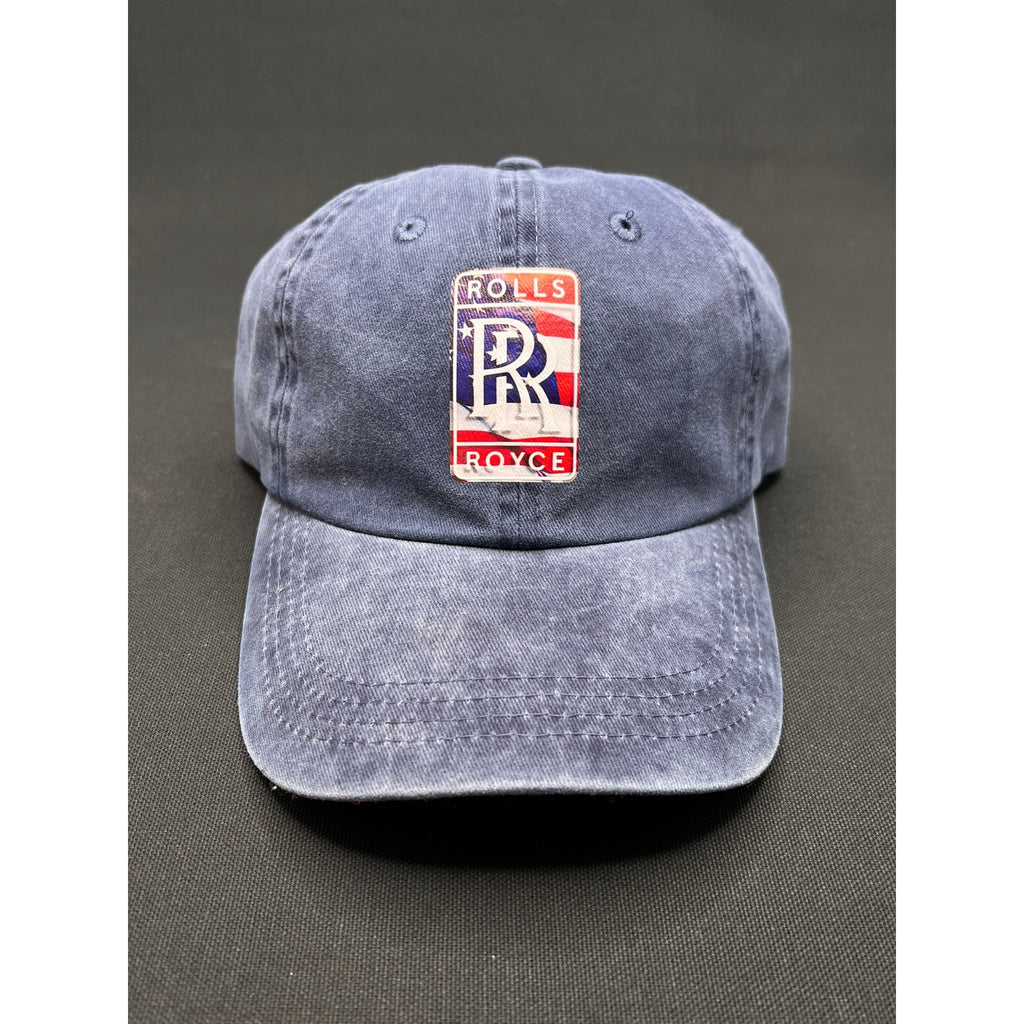 Rolls-Royce USA Logo Navy Dad Hat – Three In Brand Adjustable Cap