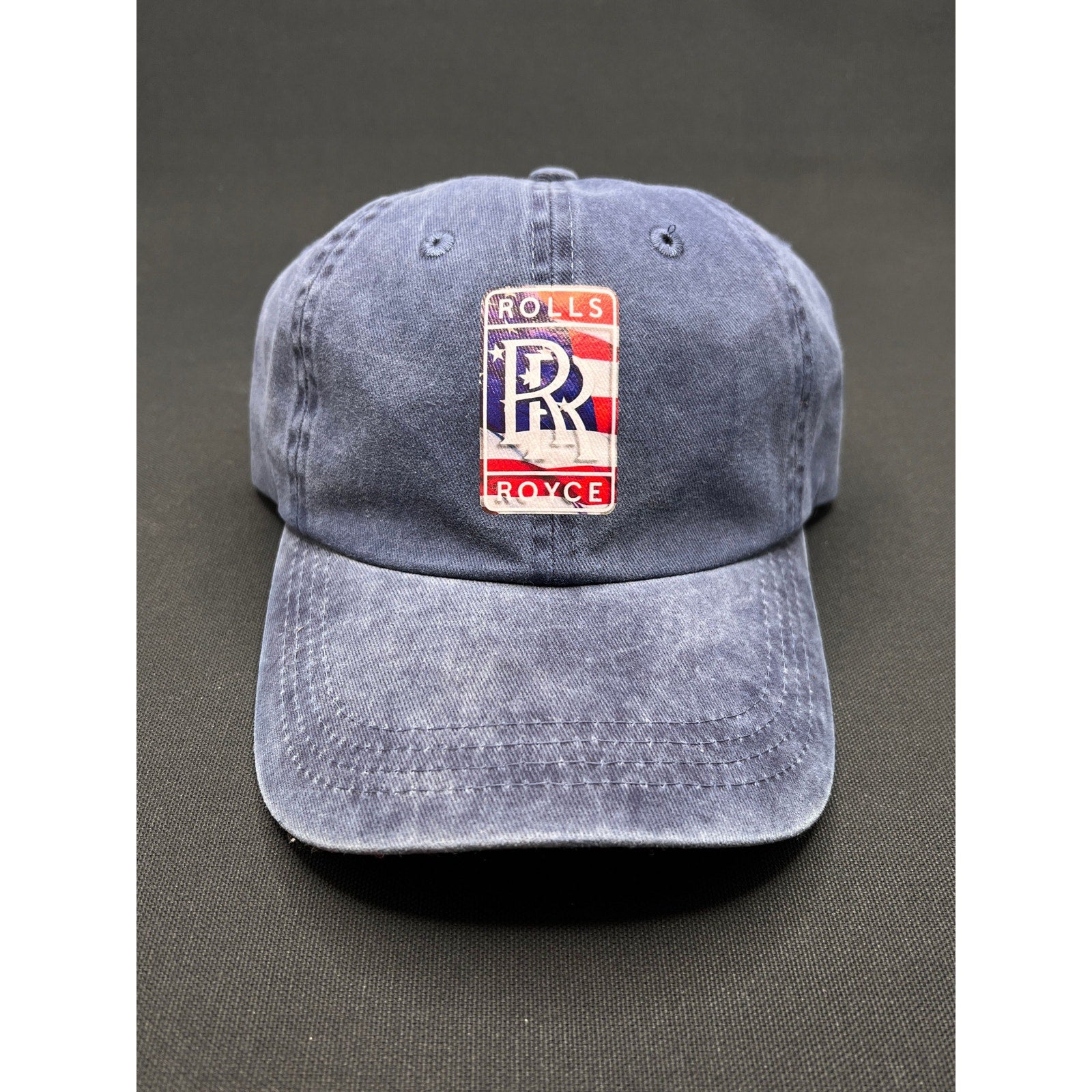 Rolls-Royce USA Logo Navy Dad Hat – Three In Brand Adjustable Cap