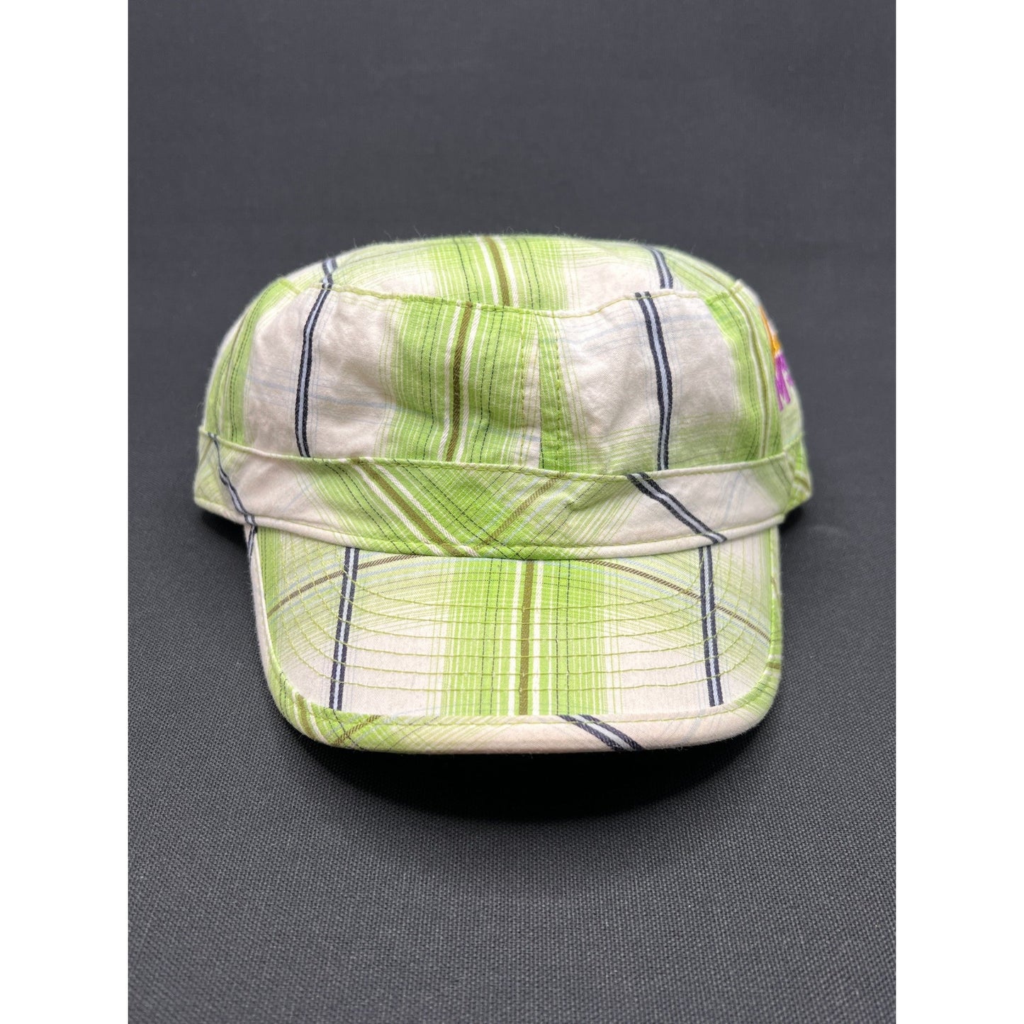 Disney Hannah Montana The Movie Plaid Cadet Cap – Green & White