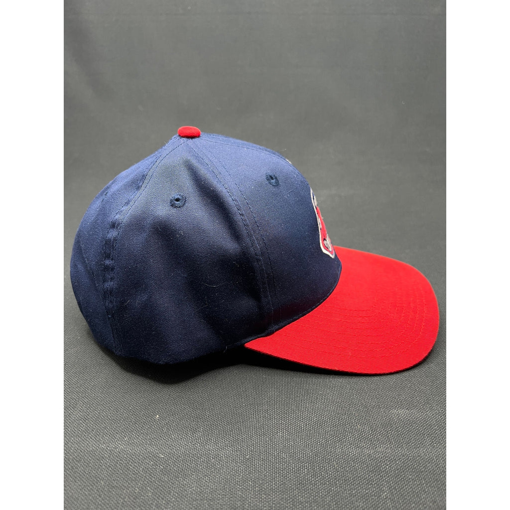 Vintage 90s Cleveland Indians Snapback Hat Twins Enterprise MLB Taiwan