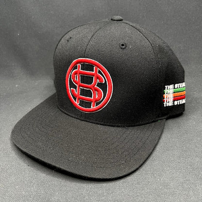 Paid & Lowkey The Steady Way Snapback Hat Black Yupoong Cap