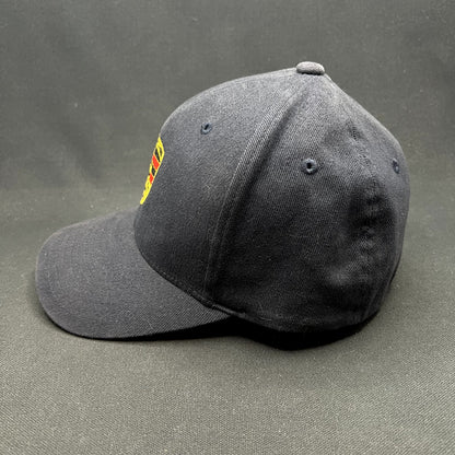 Porsche Woodland Hills Flexfit Hat Black Crest Logo Yupoong Cap M/L