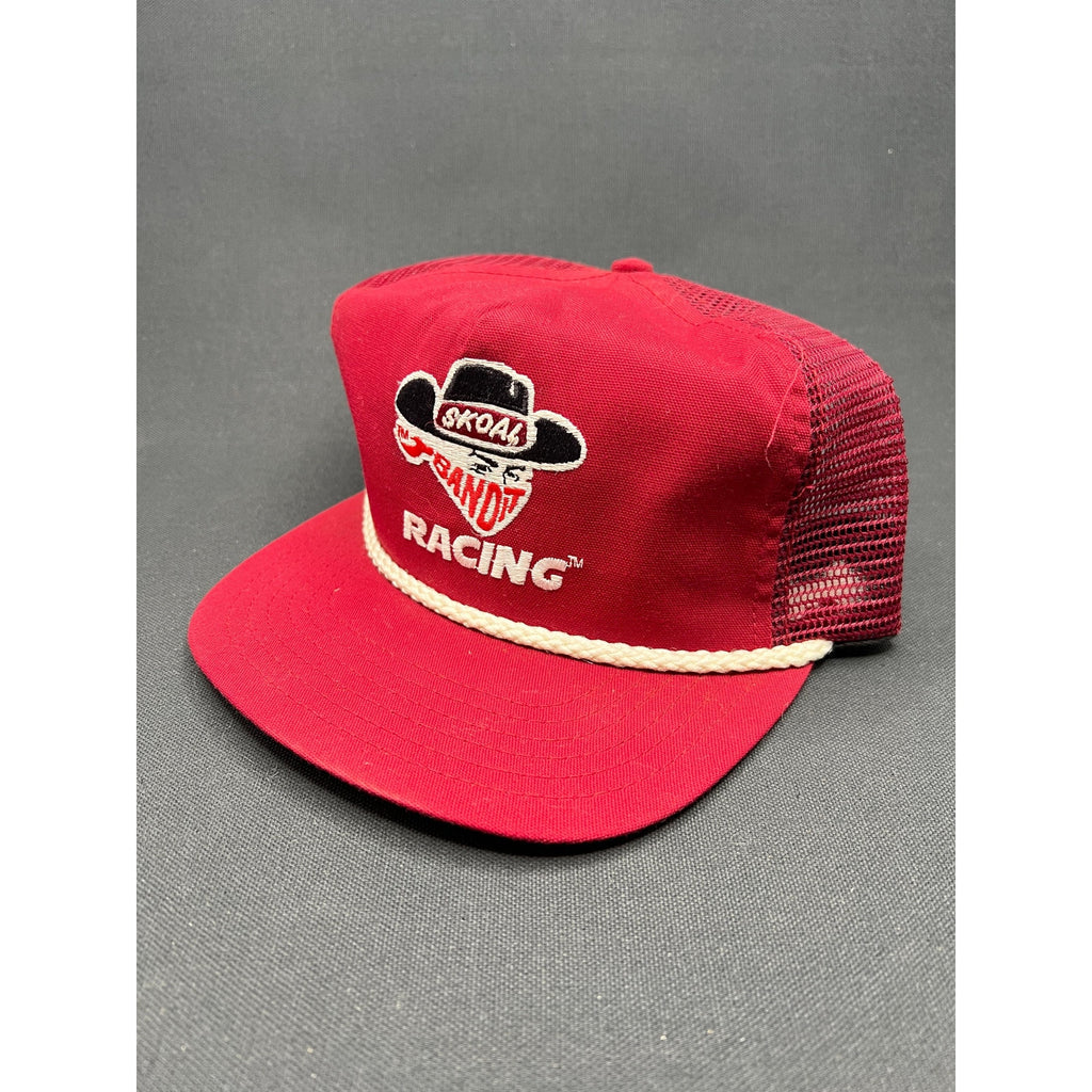 Rare Vintage 1980s Skoal Bandit Racing Rope Snapback Trucker Hat – Made In USA