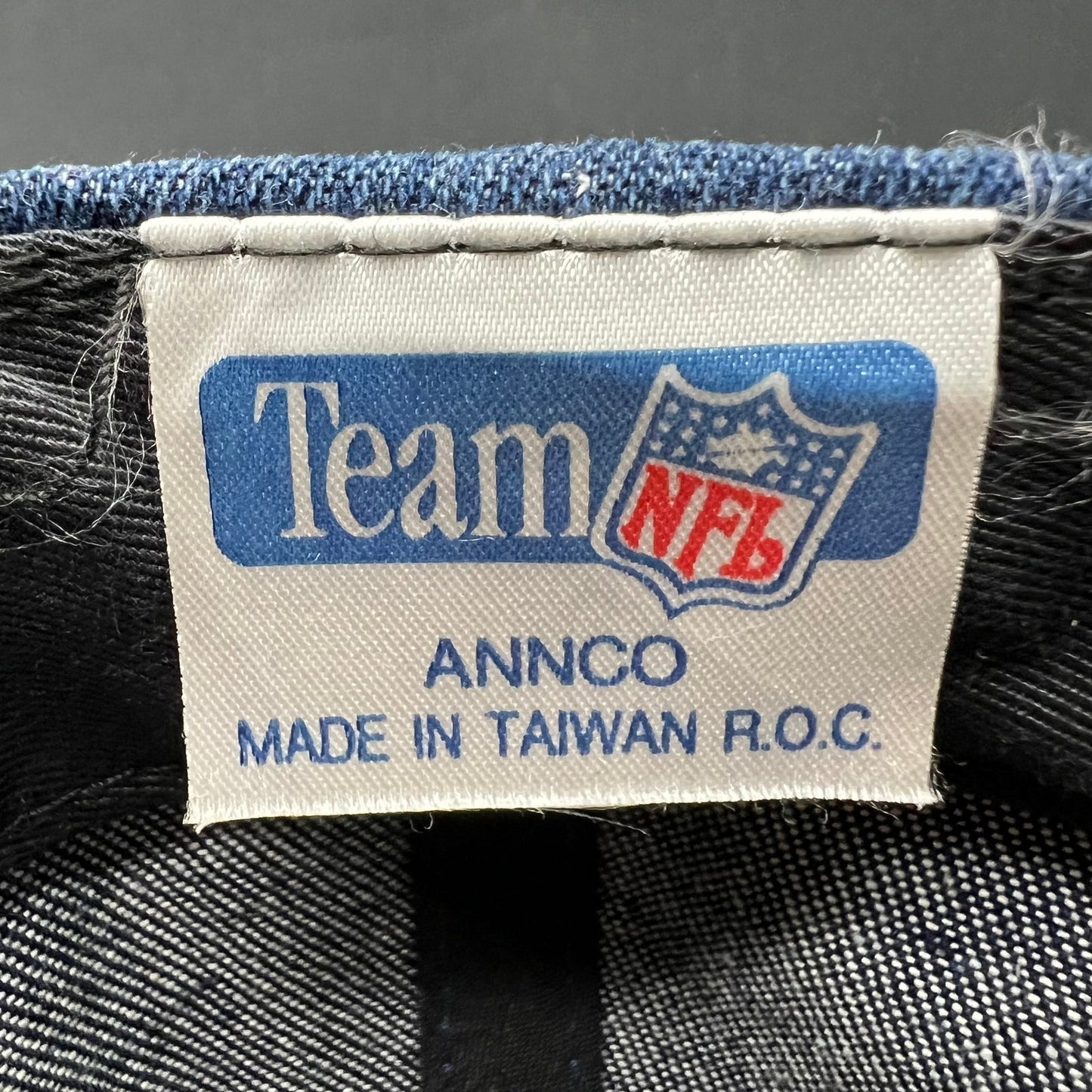 Vintage Kansas City Chiefs Annco Denim Suede Snapback Hat