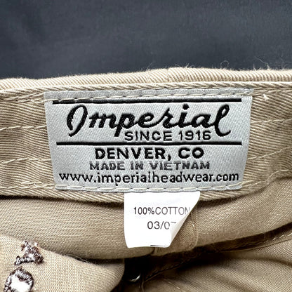 Vintage 2007 Dancing Bear Aspen Strapback Hat Imperial Khaki Resort Ski Colorado