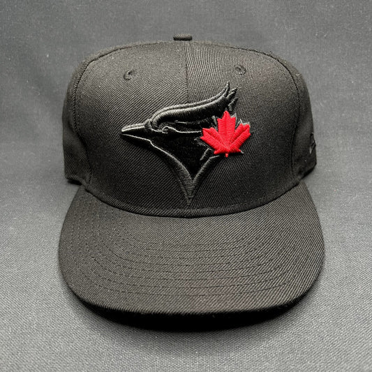 New Era Toronto Blue Jays Snapback Hat Black Red Maple Leaf MLB