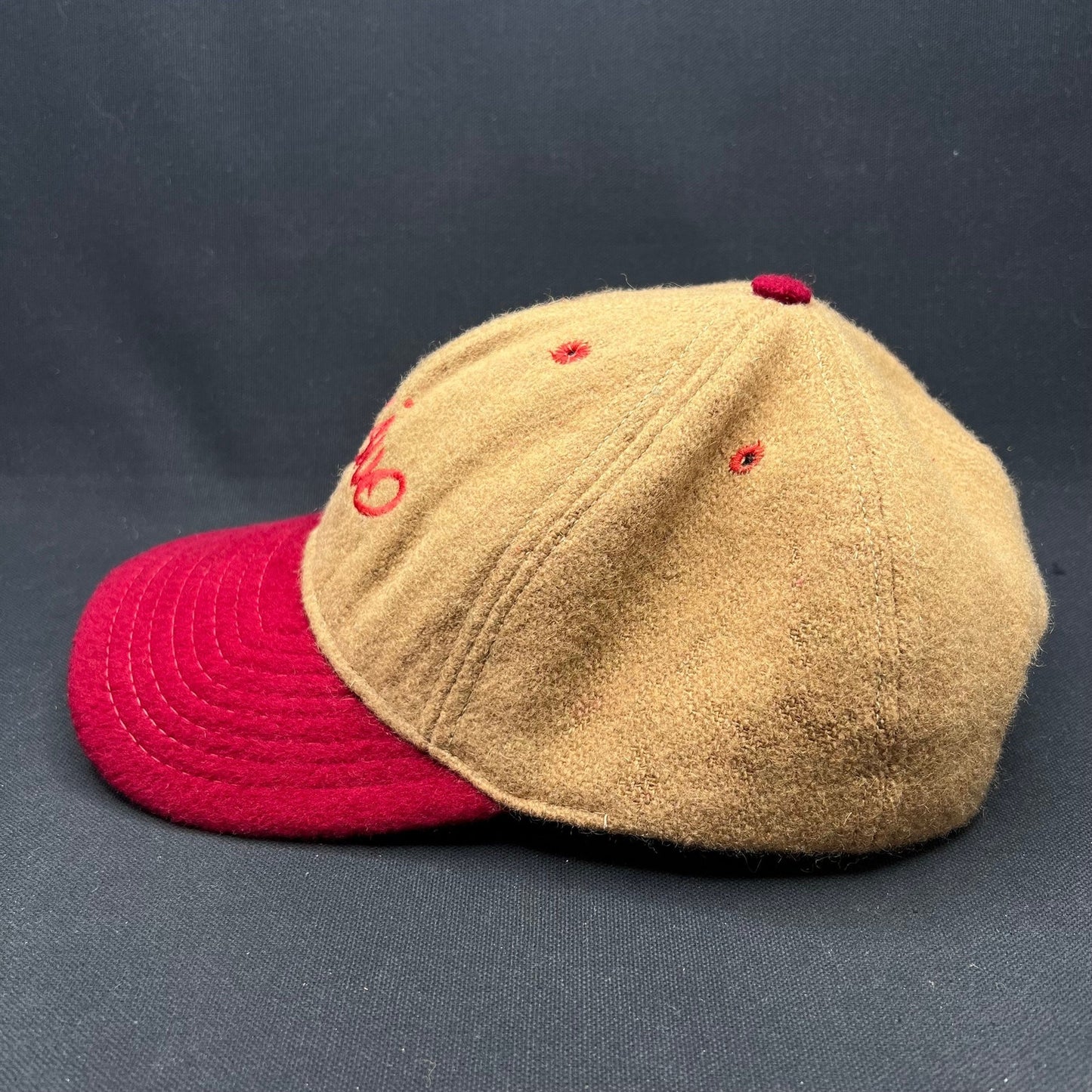 Vintage Moschino Script Wool Snapback Hat Made in USA