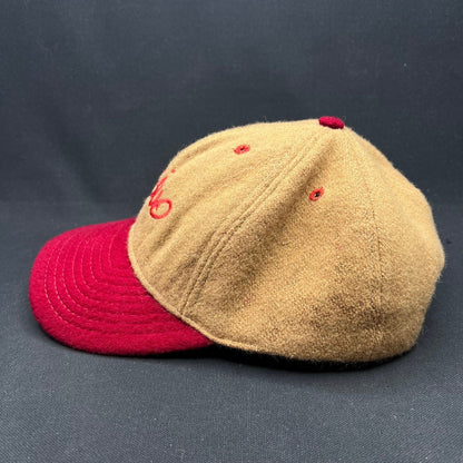 Vintage Moschino Script Wool Snapback Hat Made in USA