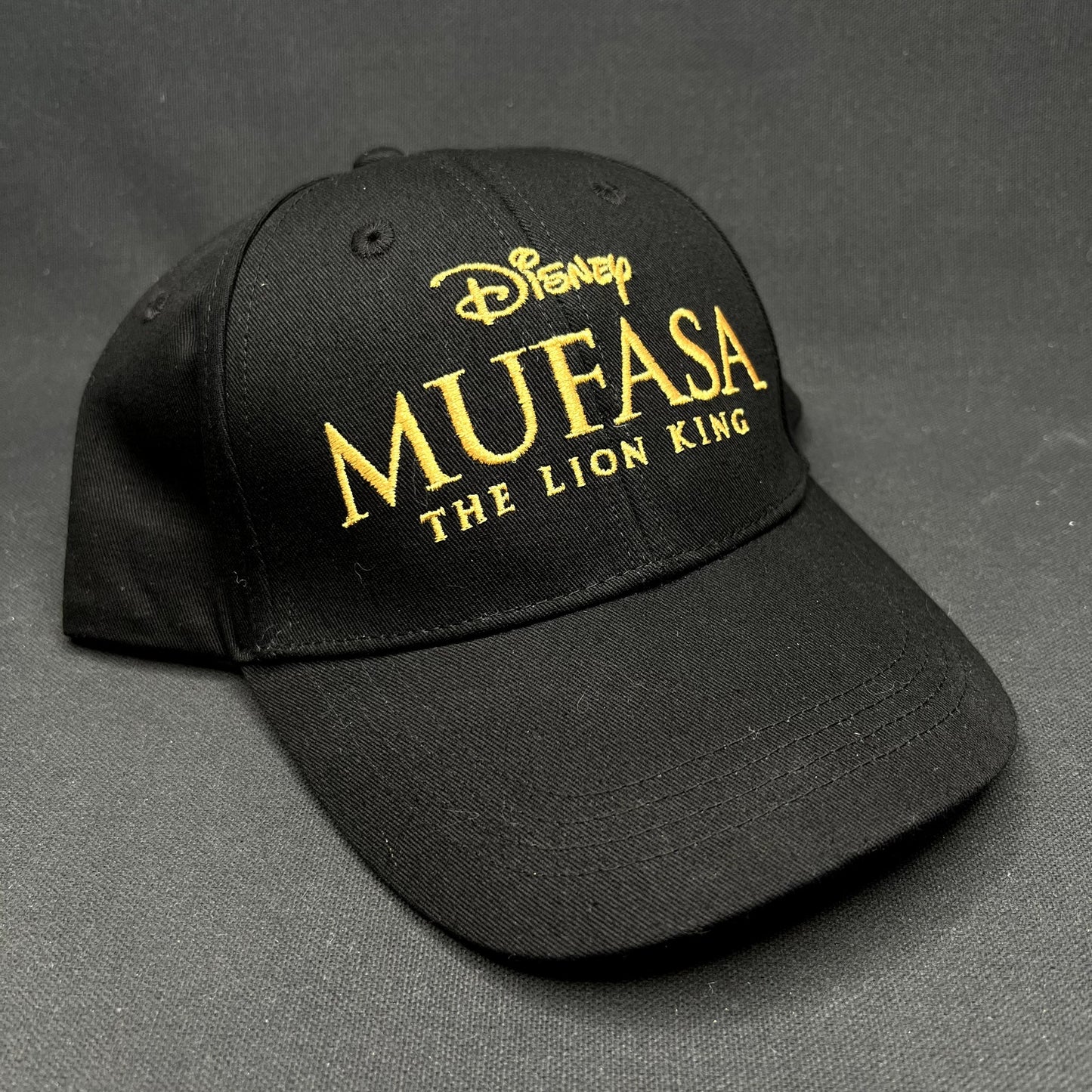 Disney Mufasa The Lion King 2024 Promo Strapback Hat Black Cap