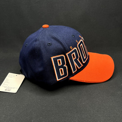 NWT Reebok Denver Broncos Strapback Hat NFL Big Logo Navy Orange Cap