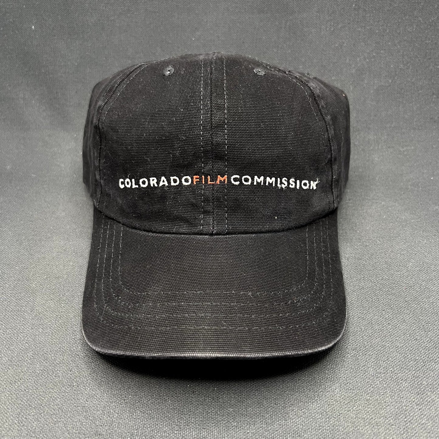 Colorado Film Commission Adjustable Strapback Hat Black Film Industry Promo Cap