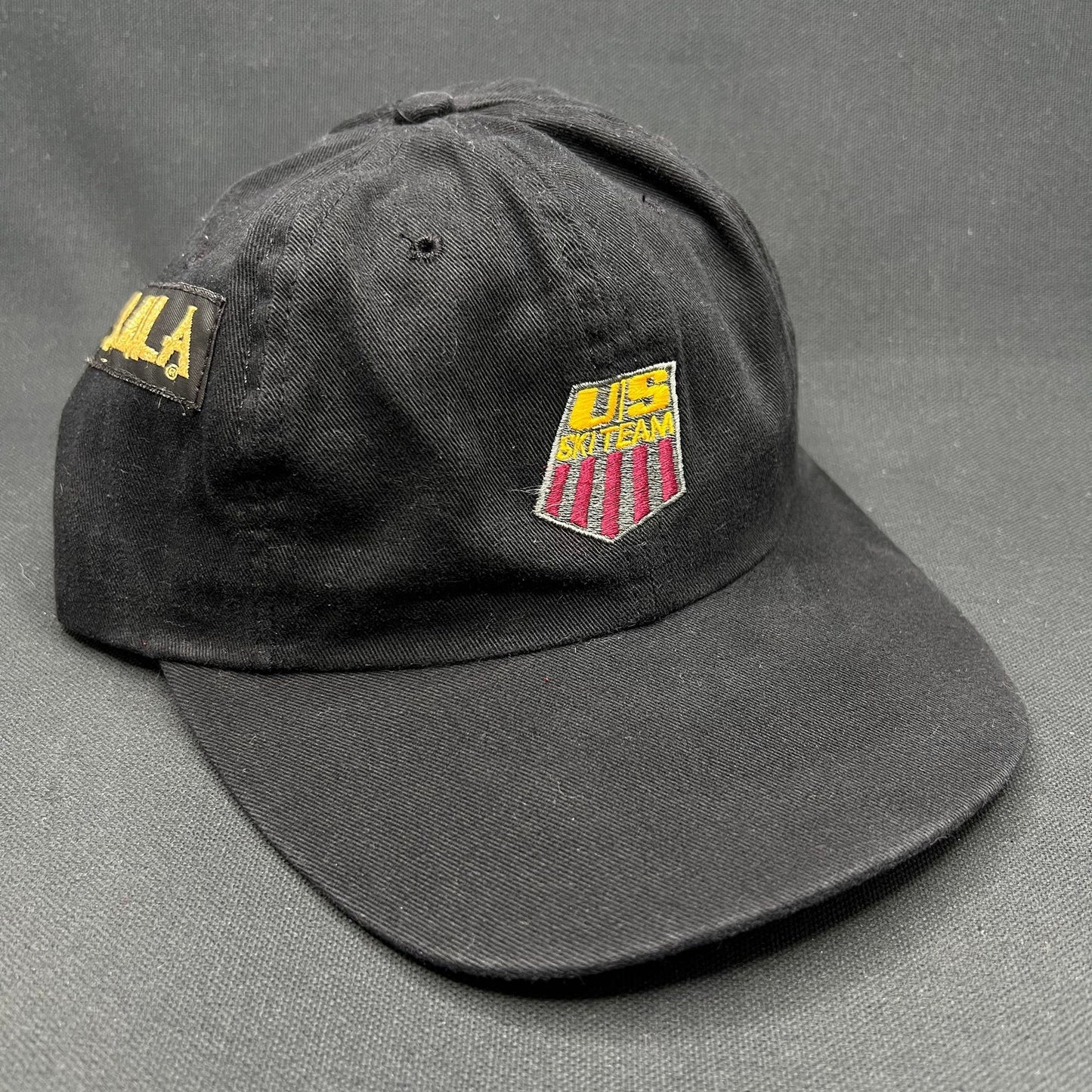 Vintage USA Ski Team BULA Snapback Hat Made in USA Black AHA 90s