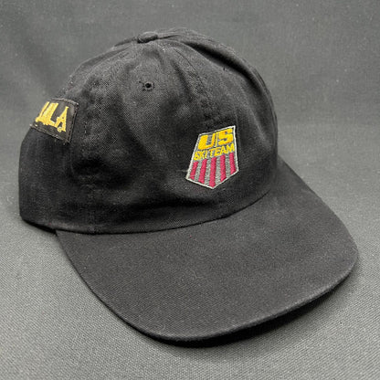 Vintage USA Ski Team BULA Snapback Hat Made in USA Black AHA 90s
