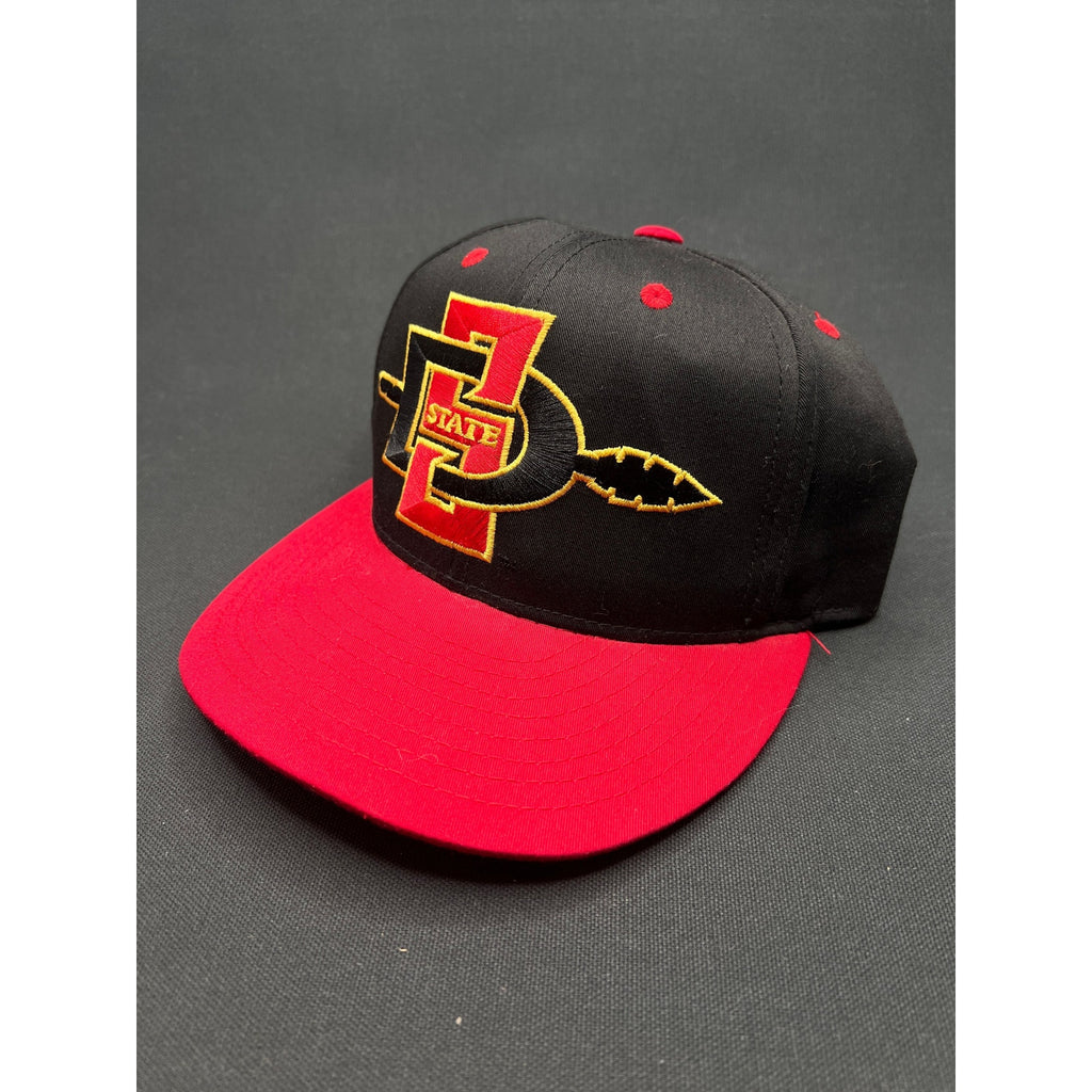 Vintage San Diego State Aztecs Snapback Hat – Black & Red by Eclipse 1990s