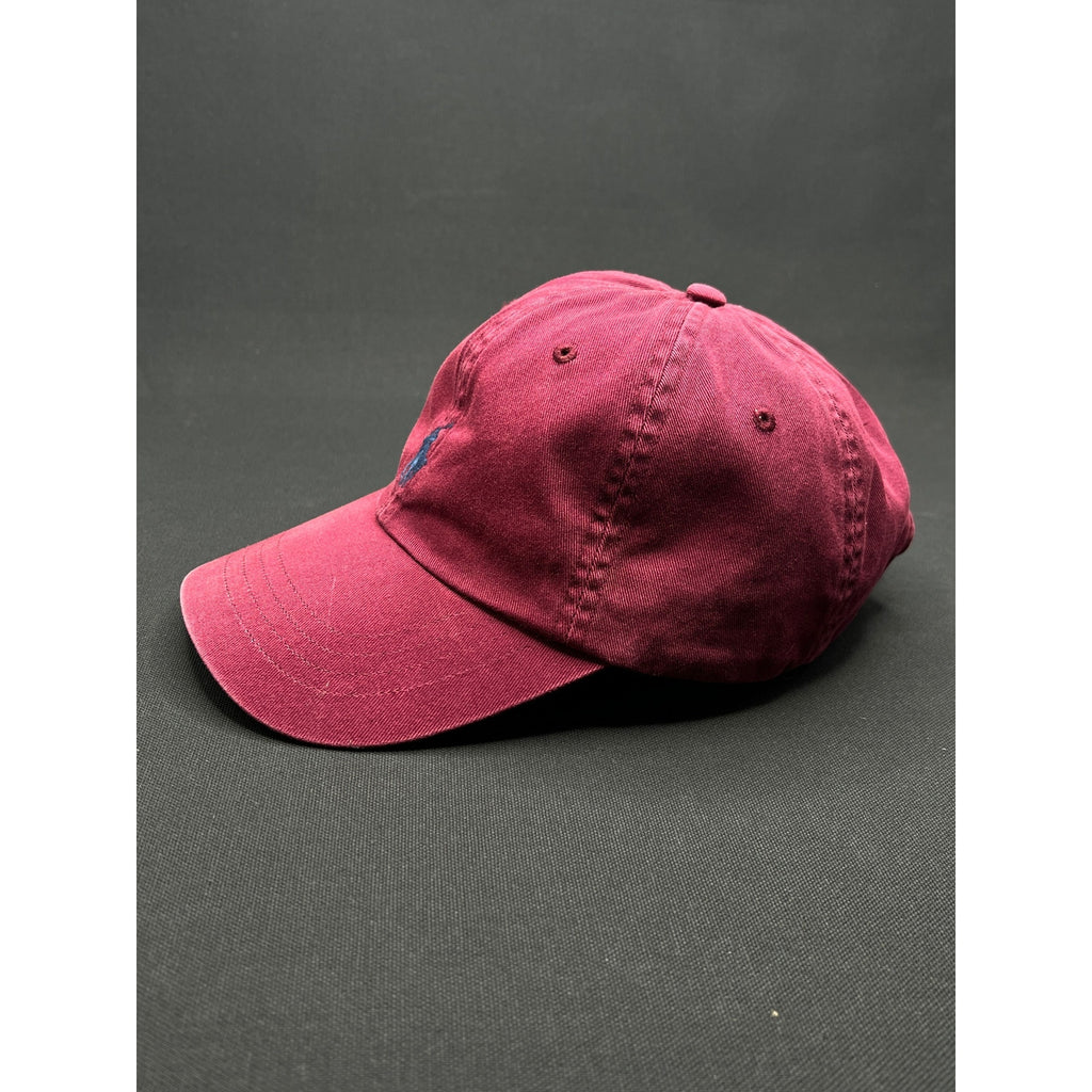 Polo Ralph Lauren Burgundy Washed Dad Hat – Adjustable Cotton Cap