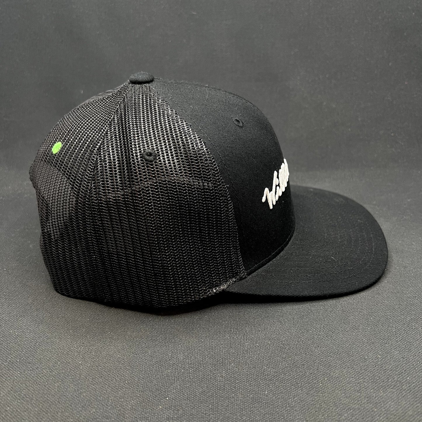 William Murray Golf Script Logo Snapback Trucker Hat Plaid Undervisor