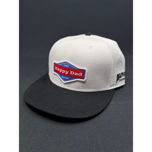 Happy Dad Hard Seltzer Hat x Death Row Records Street White & Black Snapback