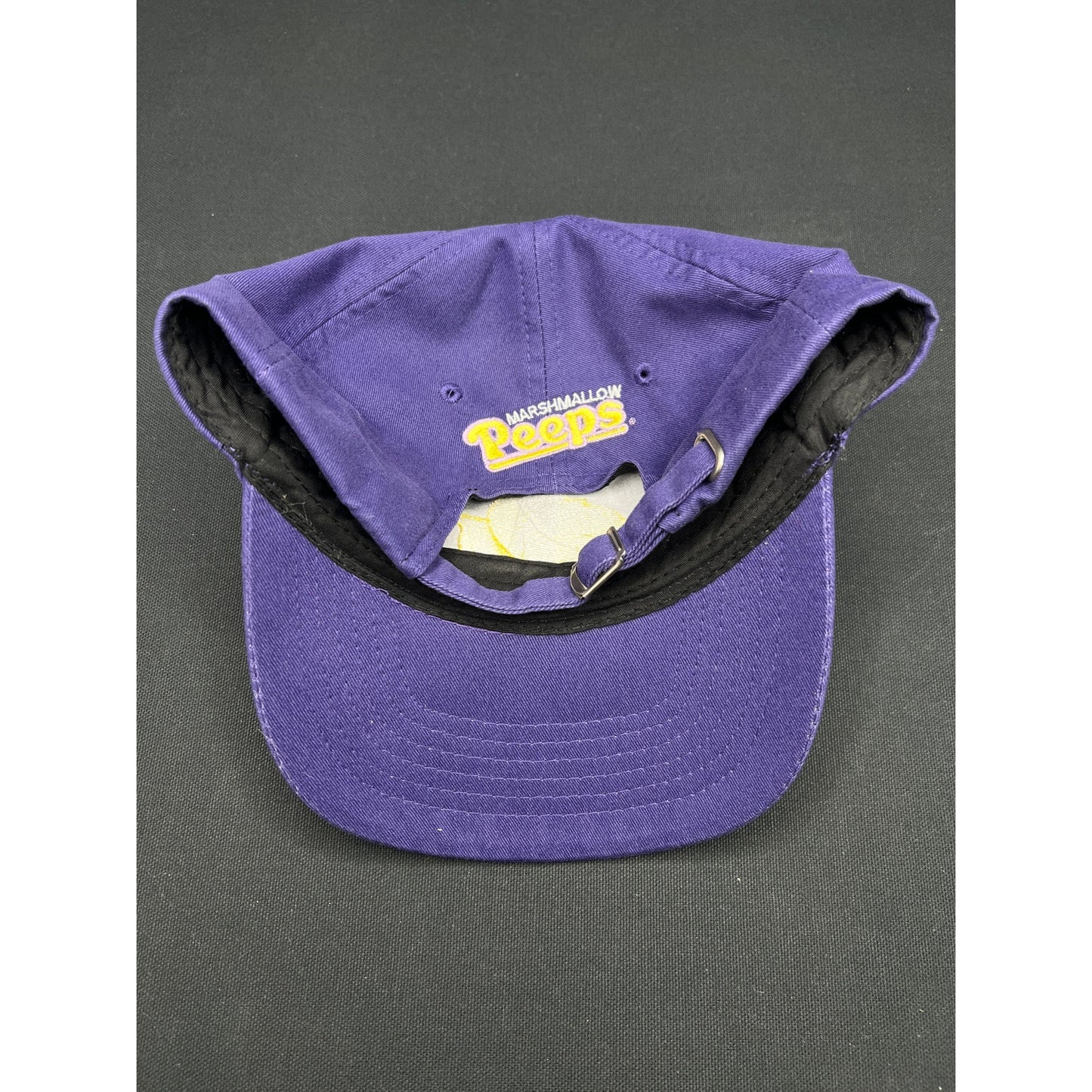 Vintage Marshmallow Peeps Hat – Purple Strapback Cap by HeadShots (KC Caps)