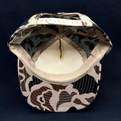 Vintage Operation Desert Storm Support Our Troops Camo Trucker Snapback Hat