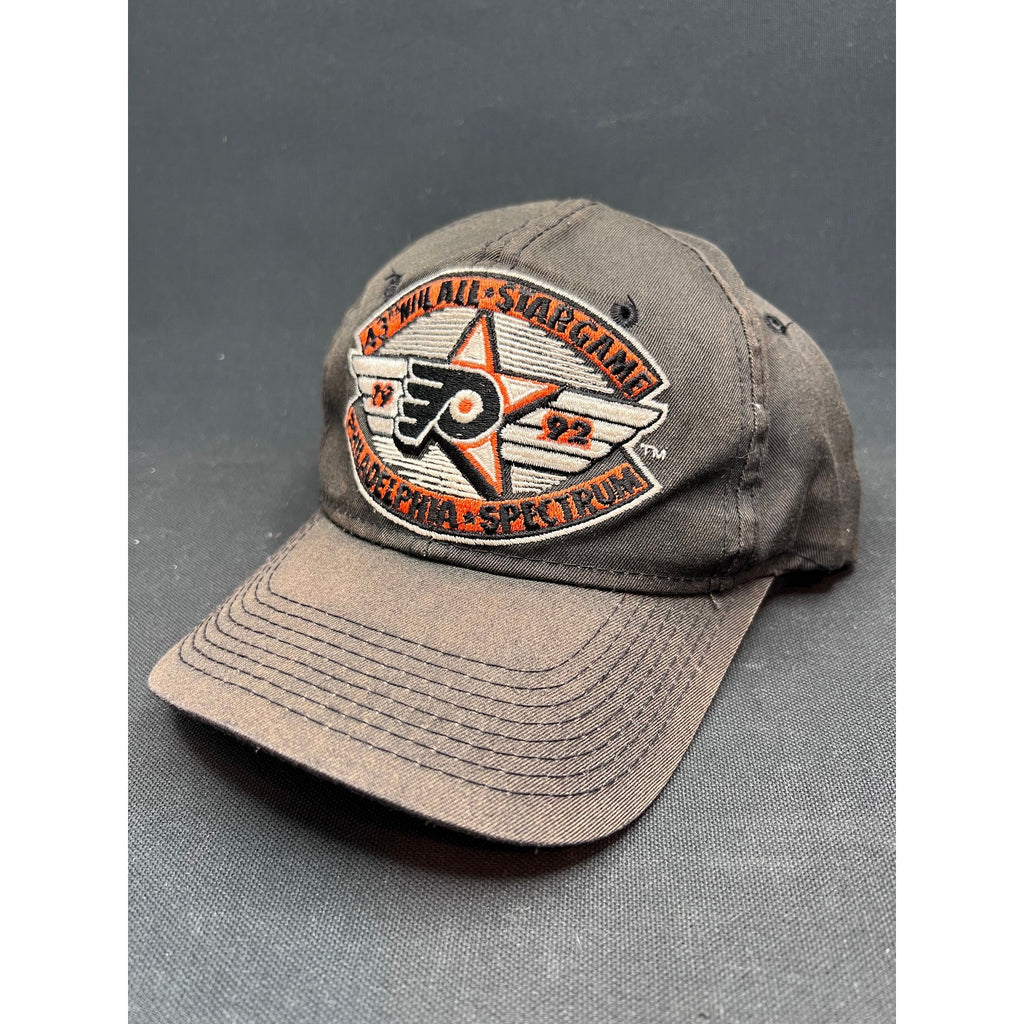 Vintage 1992 NHL All Star Game Hat Philadelphia Flyers Spectrum Black Youngan