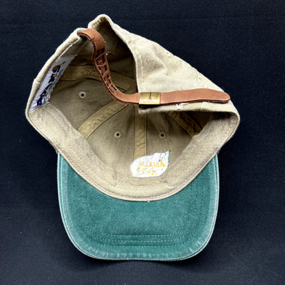 Vintage Alix & Hans Aspen Colorado Leather Strapback Adams Hat